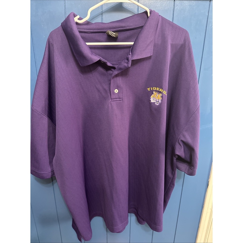 Men's - LSU Retro/Vintage Starter Polo - 3XL 3X‎ Large Purple Louisiana State U